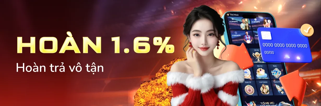 3BET Nhận Hoàn Trả 1.6% Mỗi Ngày – Rút Ngay, Không Cần Vòng Cược, Chỉ Có Tại 3BET!
